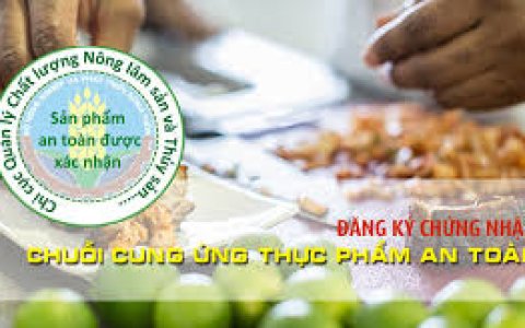QUY TRÌNH CHỨNG NHẬN THỰC PHẨM AN TOÀN THEO CHUỖI